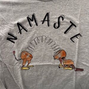 Namaste grey Disney tshirt